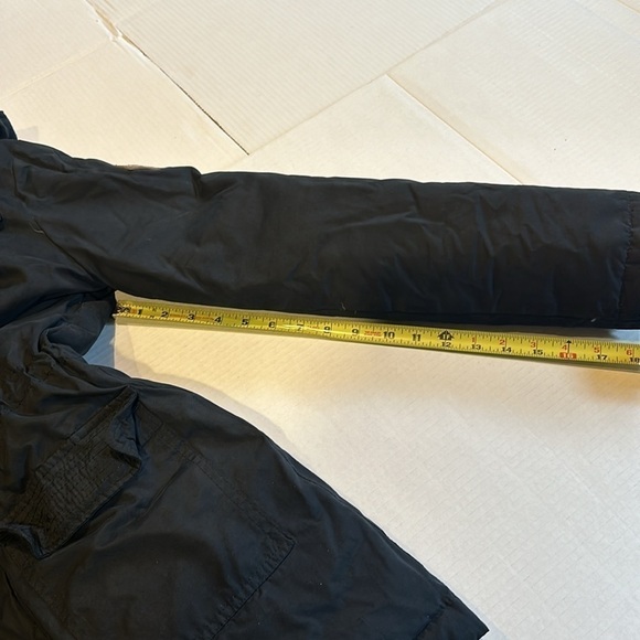 Hollister California 1922 black puffer jacket bungee waist front pockets zipper - Picture 7 of 13